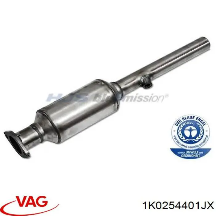 Конвертор-каталізатор (каталітичний нейтралізатор) VAG 1K0254401JX ціна, від 231.33 USD