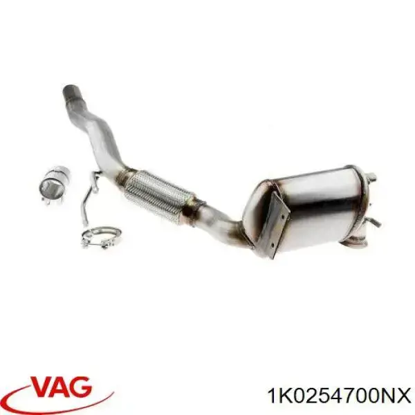 Купити 1K0254700NX VAG Глушник, передня частина