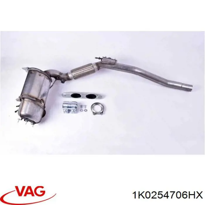 1K0254706HX VAG Глушник передній