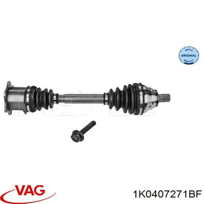 Купити 1K0407763DX VAG Ліва піввісь