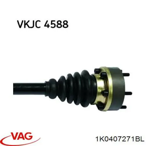 Привід передній лівий VAG 1K0407271BL ціна, від 33.15 USD