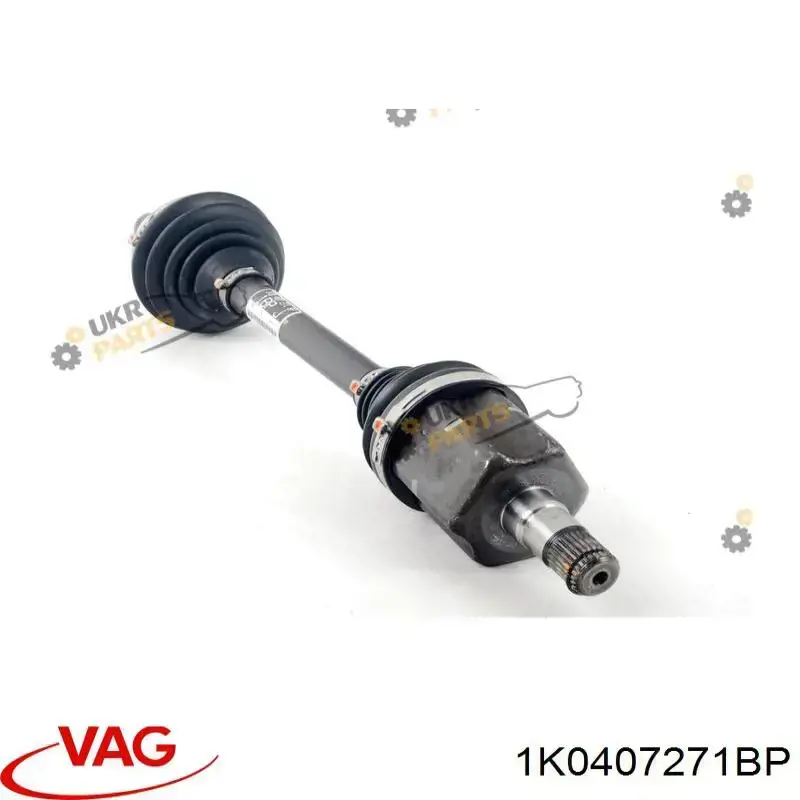 Привід передній лівий VAG 1K0407271BP ціна, від 57.01 USD