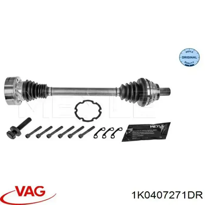 Купити 1K0407271DR VAG Ліва піввісь