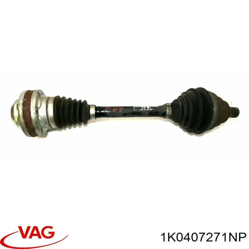 Привід передній лівий VAG 1K0407271NP ціна, від 36.11 USD