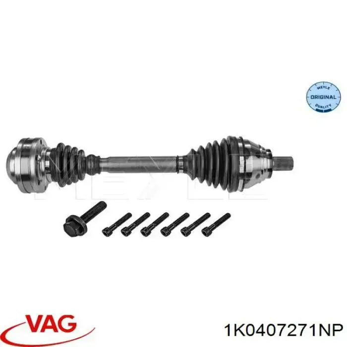 Купити 1K0407271NP VAG Ліва піввісь