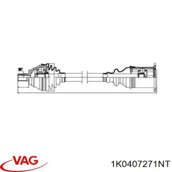 Привід передній лівий VAG 1K0407271NT ціна, від 90.61 USD