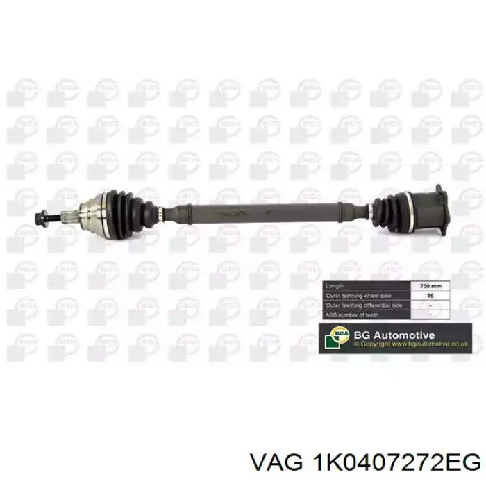 Купити 1K0407272EG VAG Піввісь права