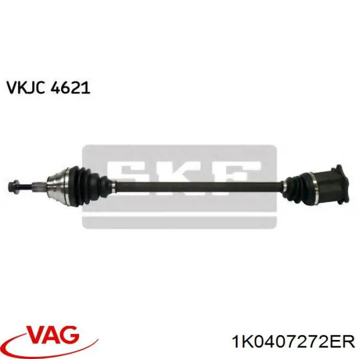 Піввісь передня, права VAG 1K0407272ER ціна, від 82.87 USD