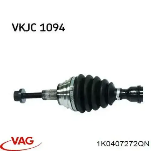 Купити 1K0407272QN VAG Піввісь права
