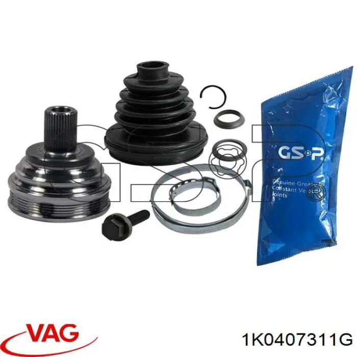 Купити 1K0407311G VAG Шарнір приводу зовнішній