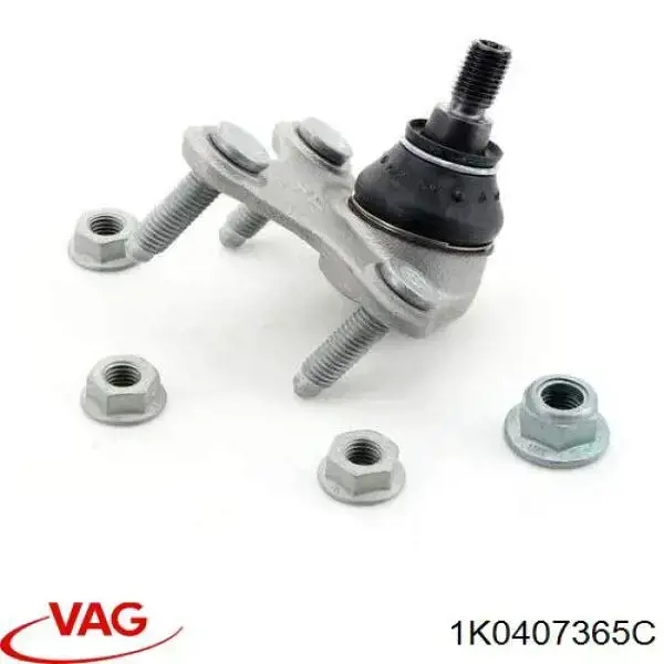 Кульова опора, нижня, ліва VAG 1K0407365C
