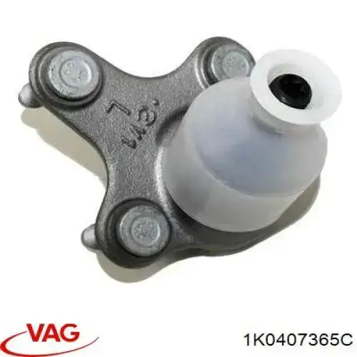 Кульова опора, нижня, ліва 1K0407365C VAG