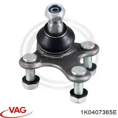 1K0407365E VAG Кульова опора, нижня, ліва