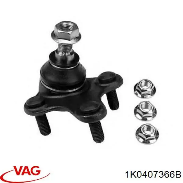 Кульова опора, нижня, права VAG 1K0407366B ціна, від 12.82 USD