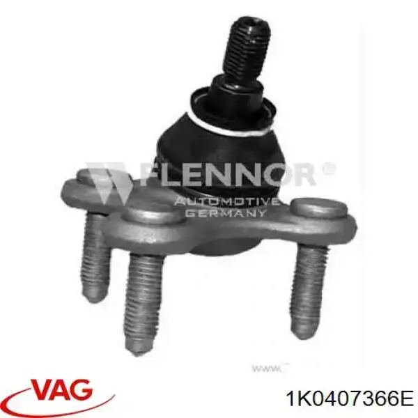Кульова опора, нижня, права VAG 1K0407366E ціна, від 12.61 USD