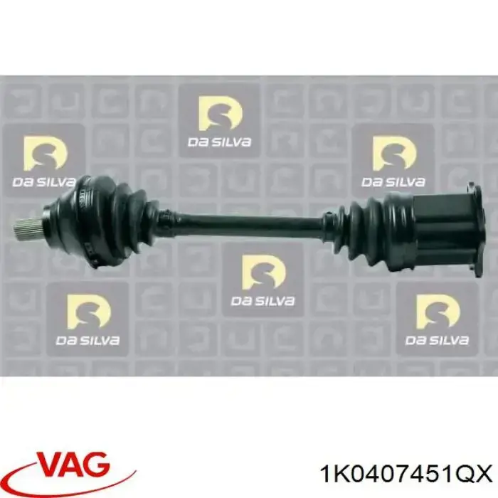 Купити 1K0407451QX VAG Ліва піввісь