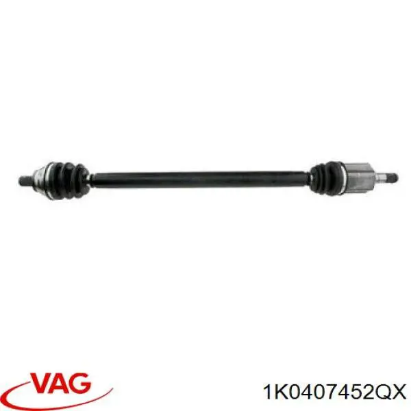 1K0407452QX VAG Привід передній правий