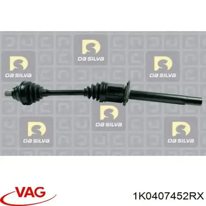 Піввісь передня, права VAG 1K0407452RX ціна, від 134.40 USD