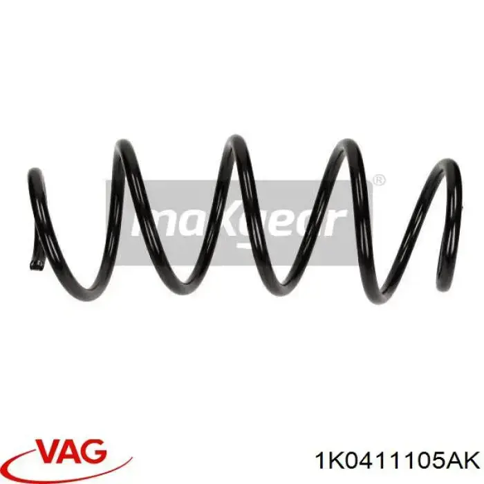 Пружина передня 1K0411105AK VAG