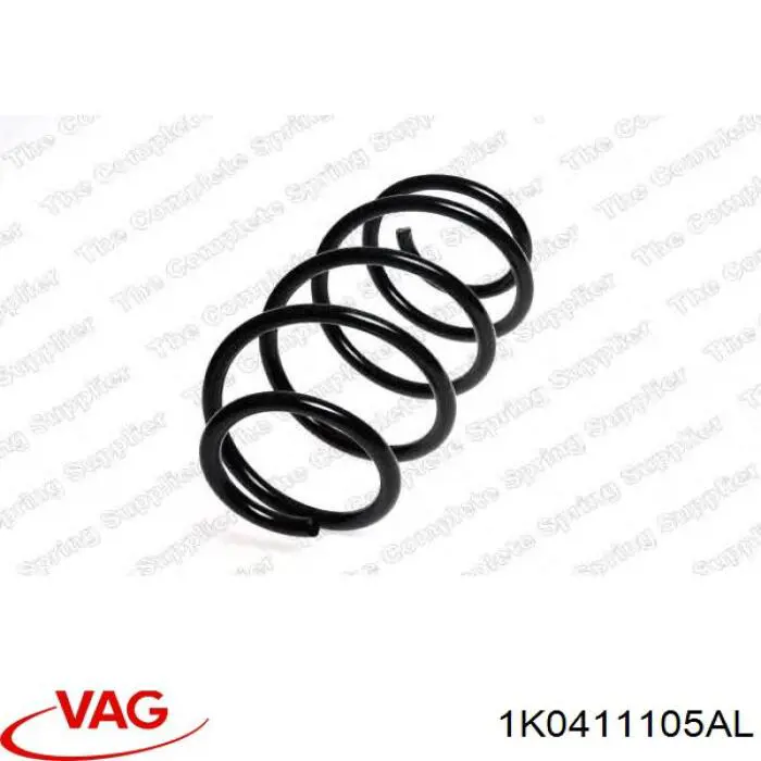 Пружина передня VAG 1K0411105AL ціна, від 29.46 USD