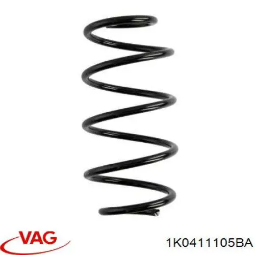 Пружина передня VAG 1K0411105BA ціна, від 26.52 USD