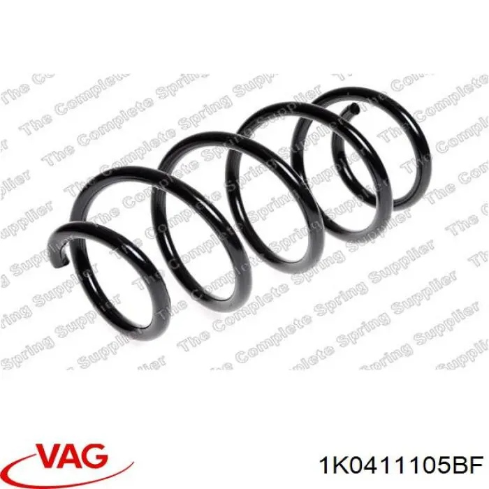 Пружина передня VAG 1K0411105BF ціна, від 35.53 USD