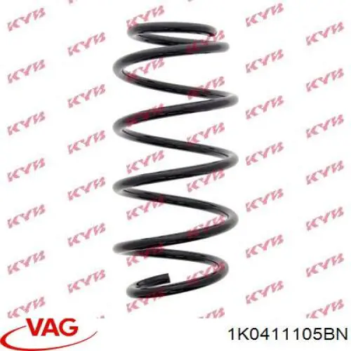 Пружина передня VAG 1K0411105BN ціна, від 31.92 USD