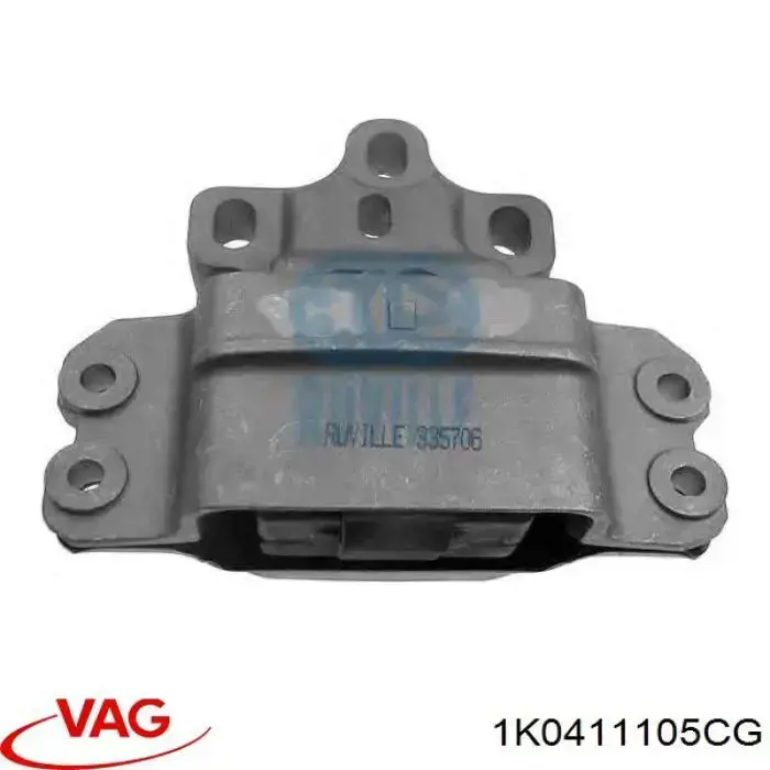 1K0411105CG VAG Пружина амортизатора передняя