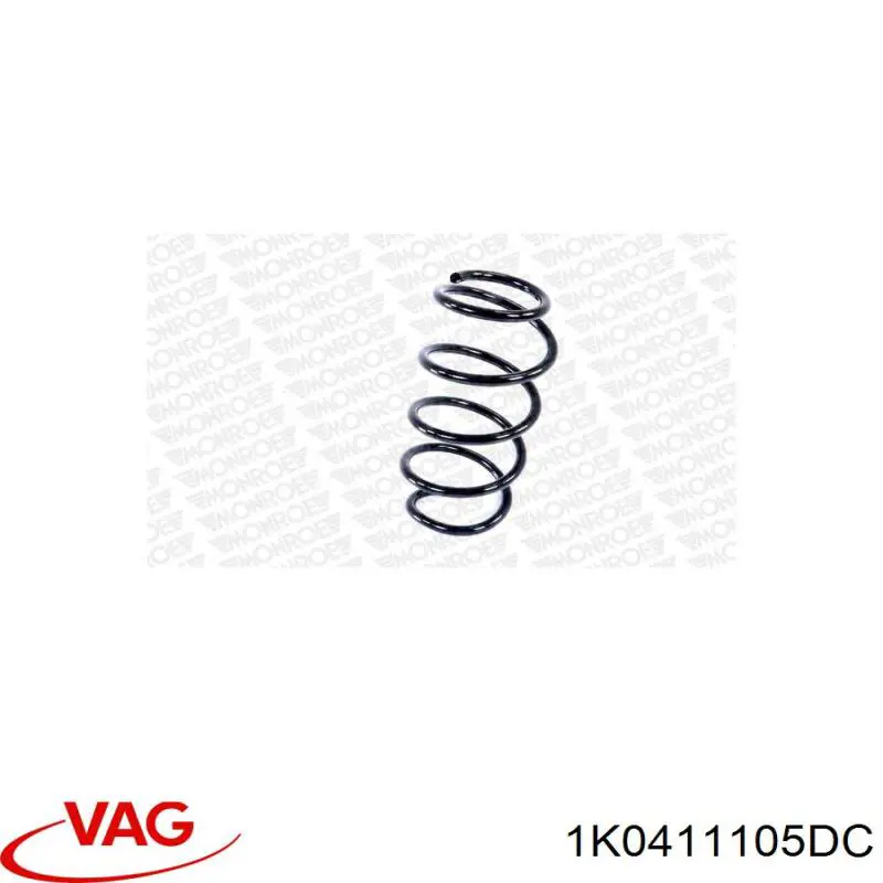 1K0411105DC VAG Пружина амортизатора передняя