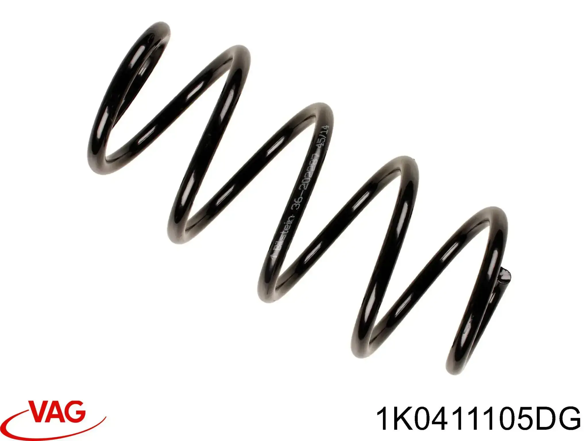 Пружина передня VAG 1K0411105DG ціна, від 24.36 USD