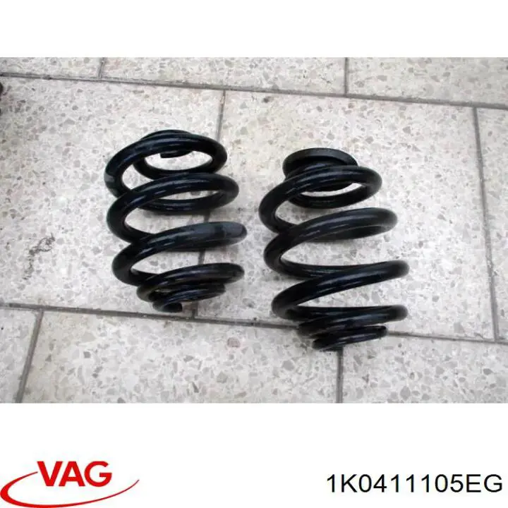 1K0411105EG VAG Пружина амортизатора передняя