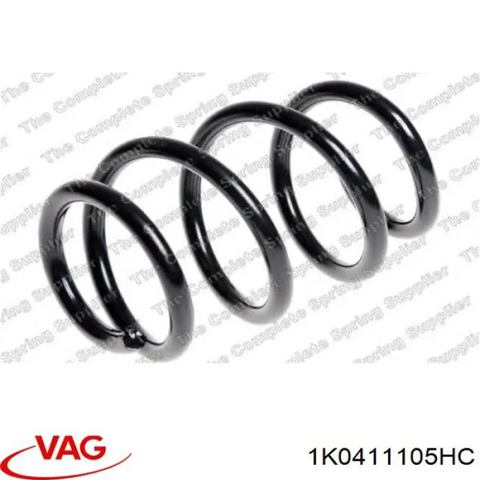 Пружина передня VAG 1K0411105HC ціна, від 48.55 USD