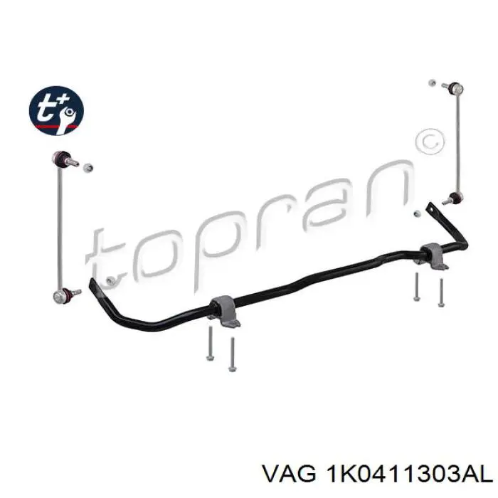 Стабілізатор передній VAG 1K0411303AL