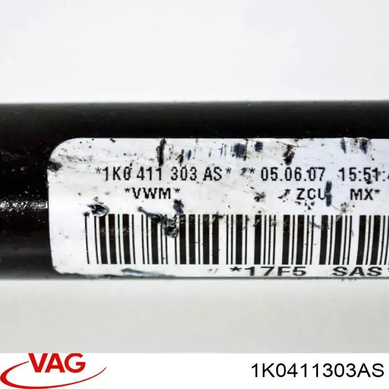 Купити 1K0411303AS VAG Стабілізатор поперечної стійкості передній