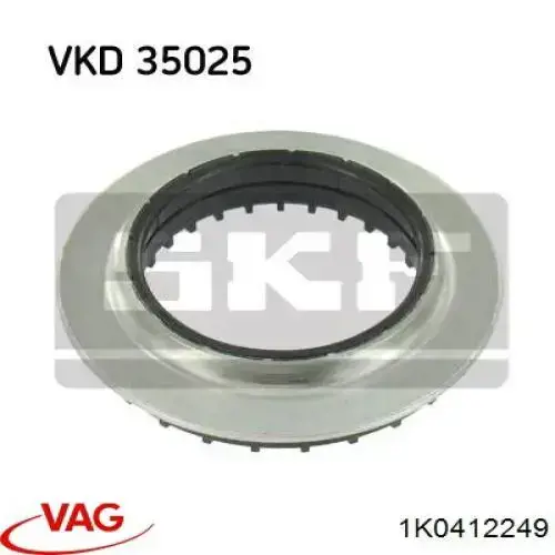 1K0412249 VAG підшипник опорний амортизатора, переднього