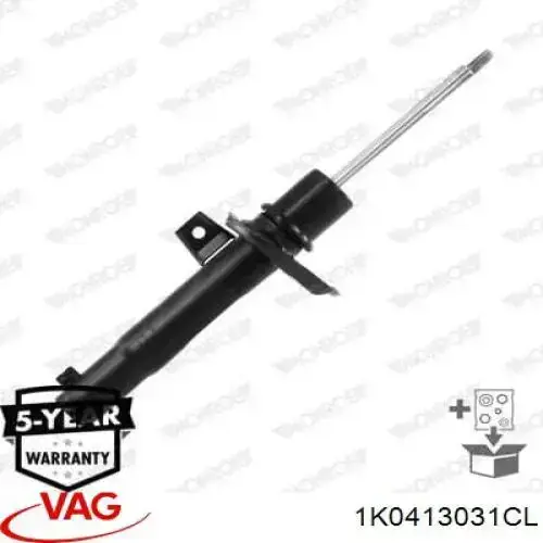 Стойка амортизатора передняя VAG 1K0413031CL ціна, від 43.10 USD