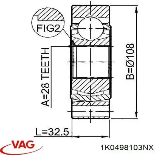 1K0498103NX VAG 