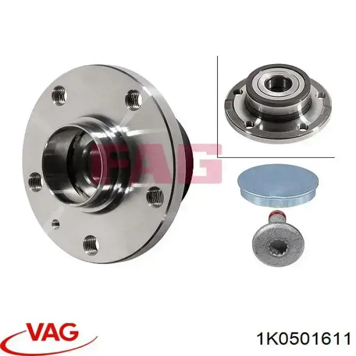 1K0501611 VAG Маточина задня