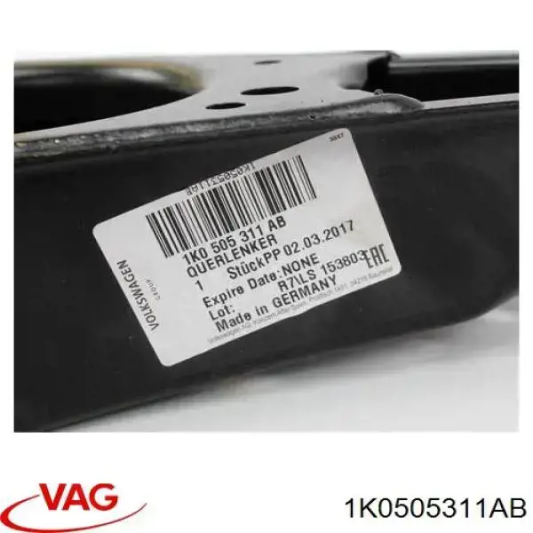 Важіль задньої підвіски нижній, лівий/правий VAG 1K0505311AB ціна, від 11.71 USD