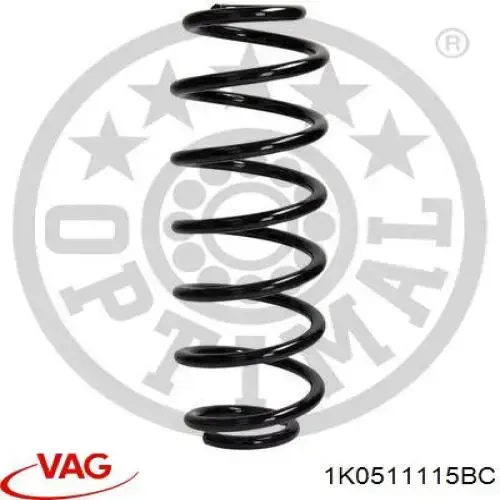 Пружини задні VAG 1K0511115BC