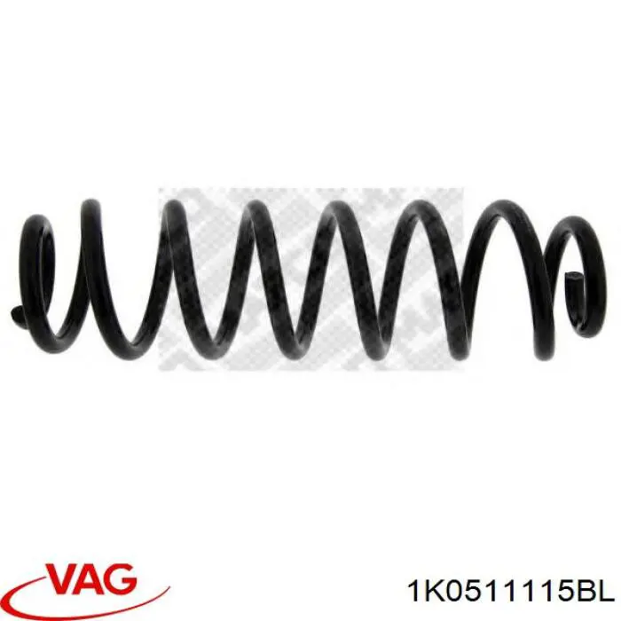 Пружина задня VAG 1K0511115BL ціна, від 25.19 USD