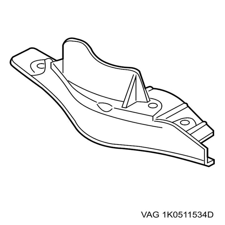 1K0511540A VAG Захист заднього нижнього важеля
