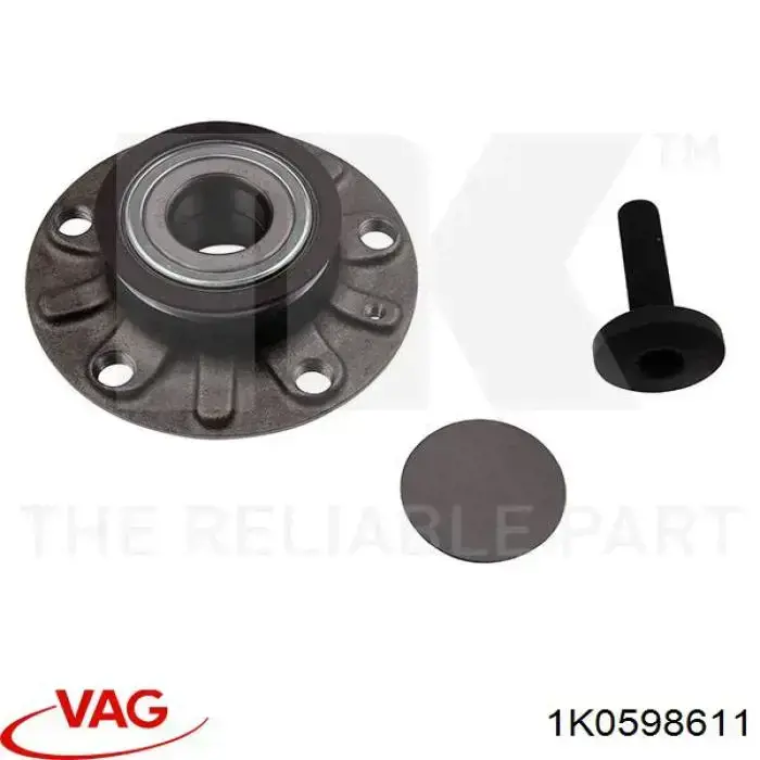 Купити 1K0598611 VAG Підшипник ступиці колеса