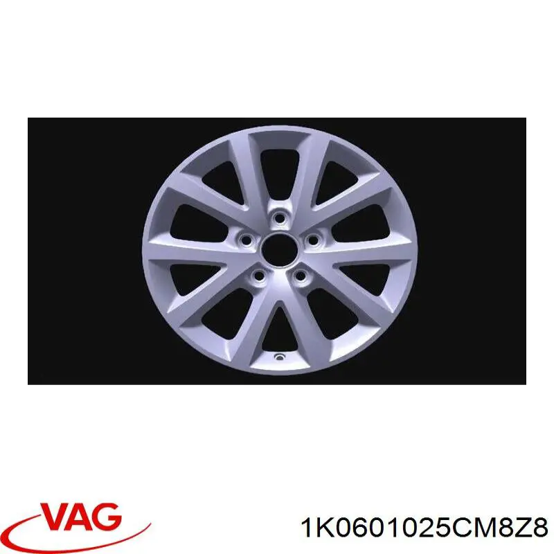 Диски колісні литі (легкосплавні, титанові) VAG 1K0601025CM8Z8 ціна, від 360.97 USD