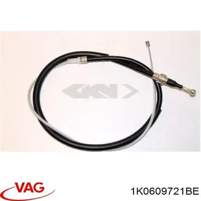 Трос ручного гальма задній, правий/лівий 1K0609721BE VAG