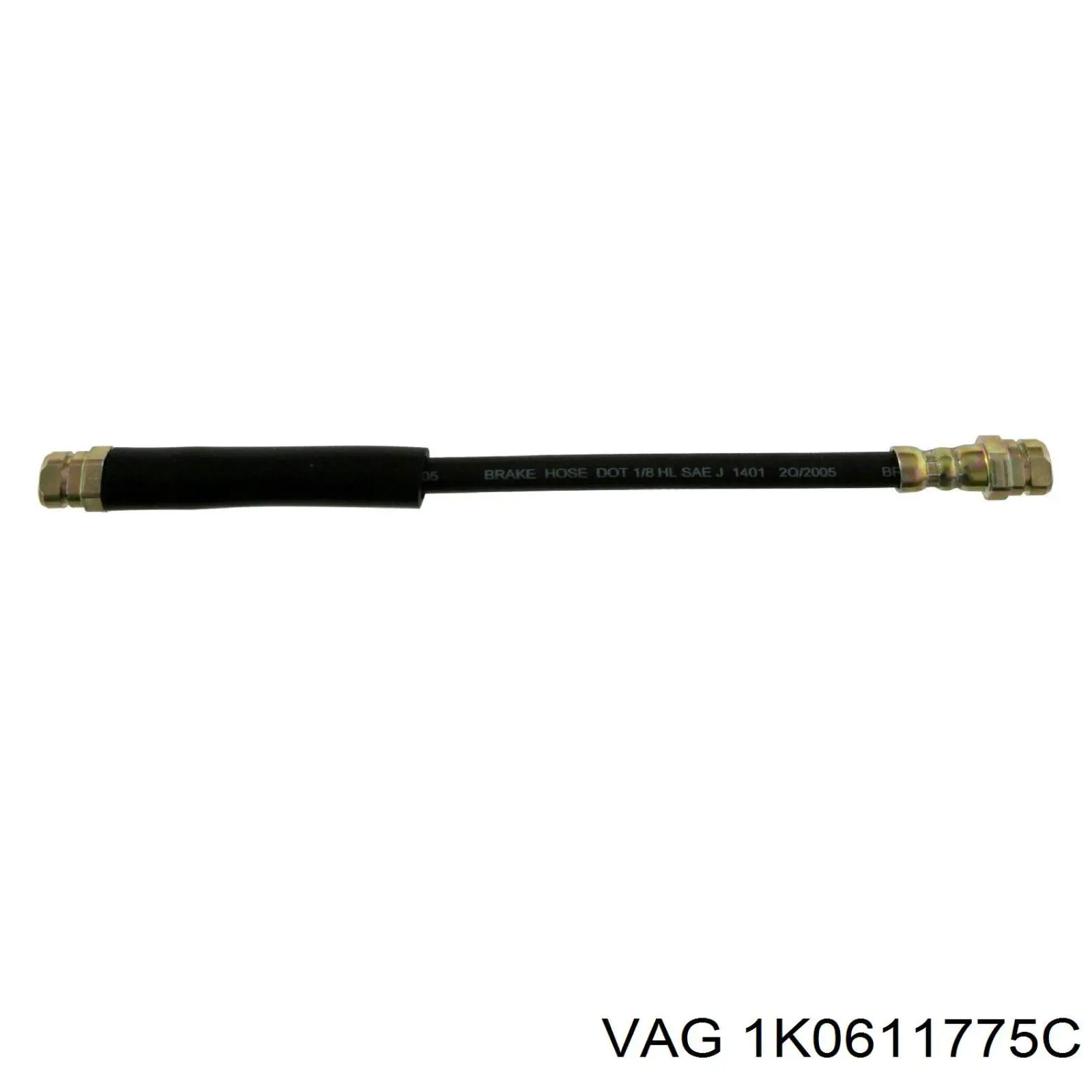 Купити 1K0611775C VAG Шланг гальмівний задній
