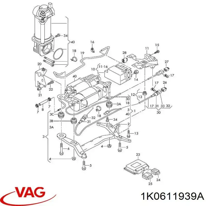  VAG 1K0611939A ціна, від 5.33 USD