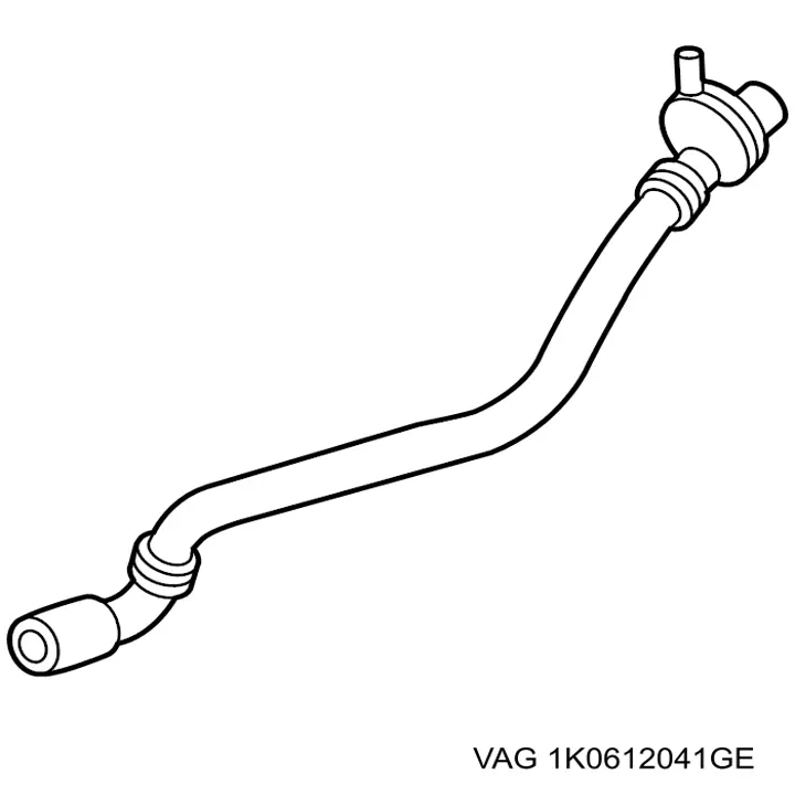 Трубопровід (гідровакуумного) підсилювача VAG 1K0612041GE ціна, від 38.00 USD