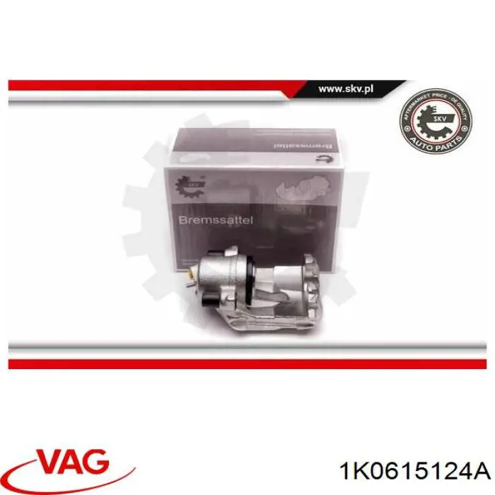 Супорт гальмівний передній правий VAG 1K0615124A ціна, від 12.93 USD