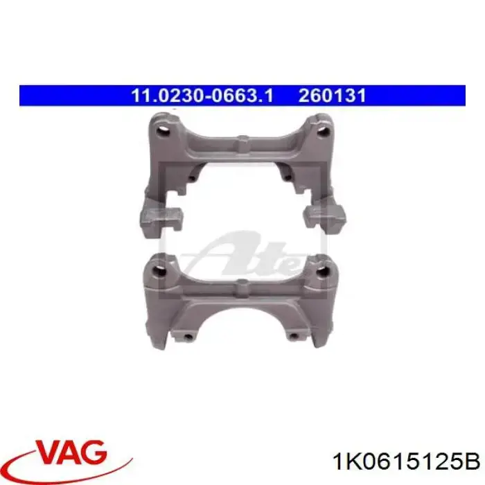 Купити 1K0615125B VAG Скоба супорту переднього